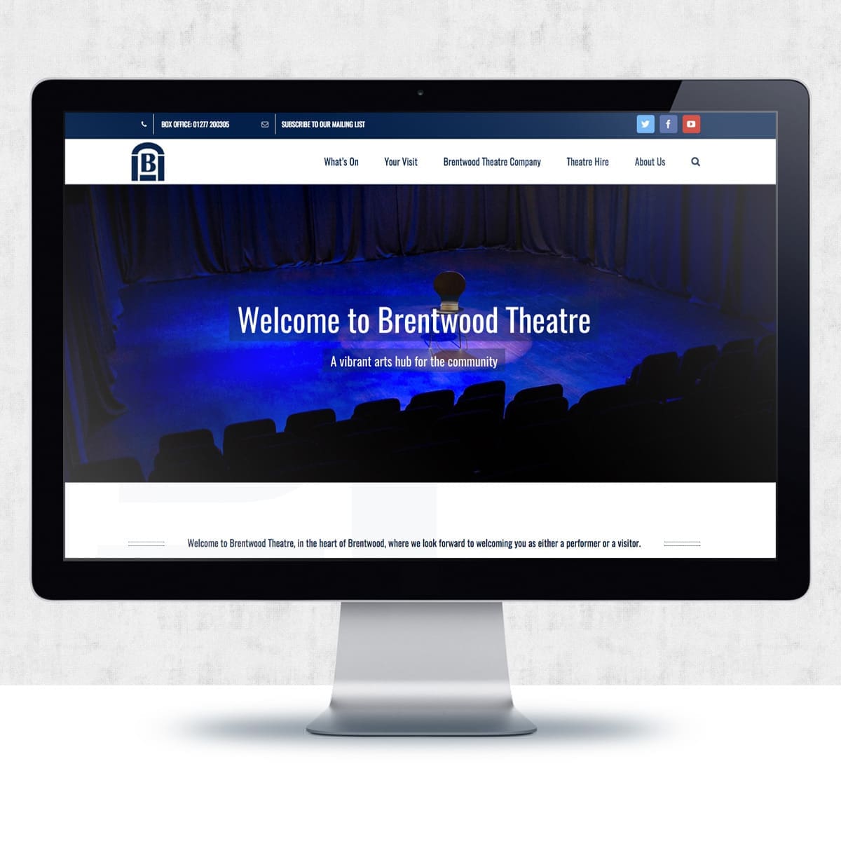 Brentwood Theatre Website Design | The Digital Moose