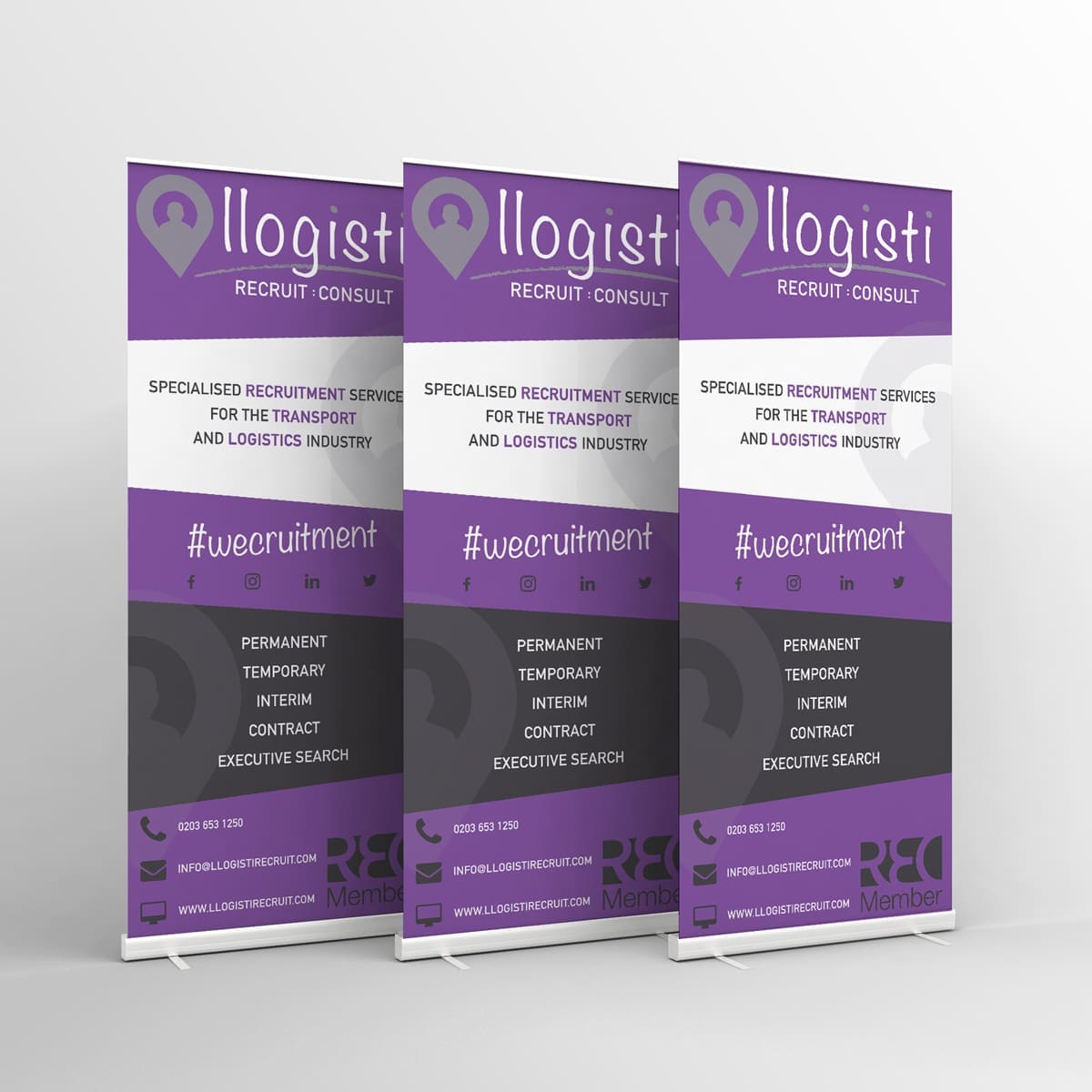 Business Branding - Llogisti Recruit:Consult | The Digital Moose